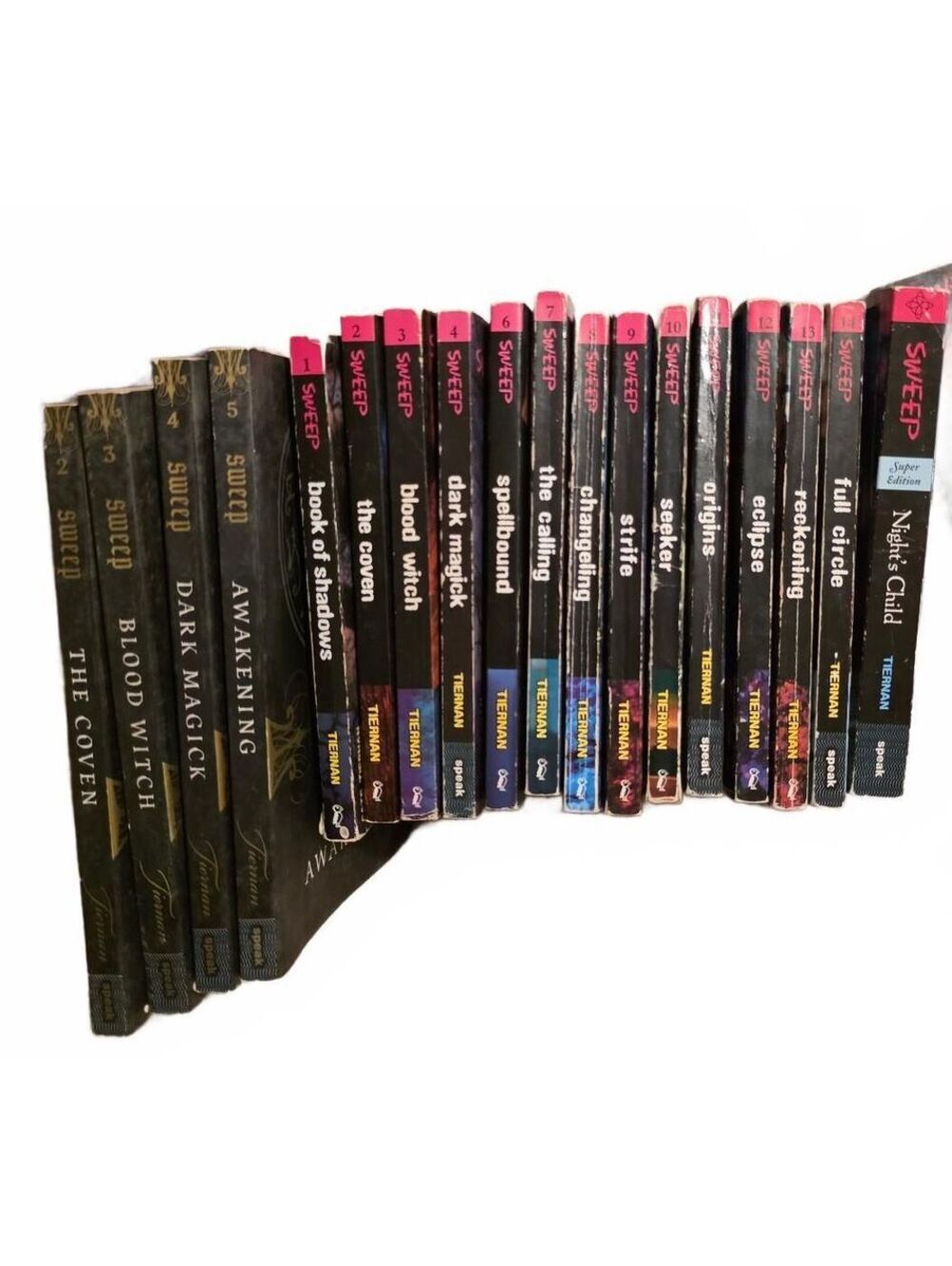Sweep Series Books 1-4 & 6-15 and Larger Sweep Books 2-5 by Tiernan